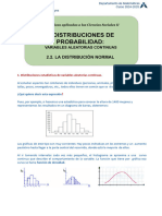 t2.2 Distribuciones de Probabilidad - V.A Continuas - La Normal