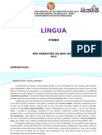 Matriz Curricular Integrada 1º Ciclo (3º ANO)