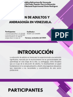 Presentación, Educacion de Adultos y Andragogia