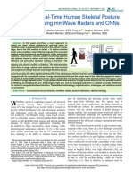 Mm-Pose Real-Time Human Skeletal Posture Estimation Using Mmwave Radars and CNNs