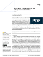 Digital Inclusive Finance, Rural Loan Availability, and Urban-Rural Income Gap: Evidence From China