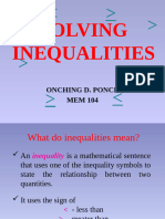 Inequalities