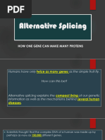 Lecture 08 Alternative Splicing (1) - 1