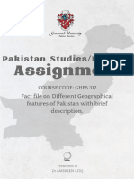 Pakistan Studies Assignment