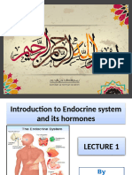 1 - Introduction To Endocrine System and Its Hormones