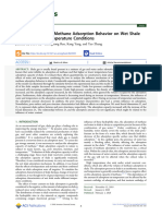 Characterization of Methane Adsorption Behavior On Wet Shale Under Different Temperature Conditions