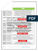 Olive Print CDS 60 Days Study Time Table