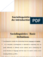 Sociolinguistics Course