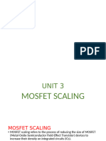 Unit 3 Mosfet Scaling