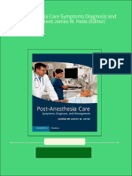 6773 (Ebooks PDF) Download Post Anesthesia Care Symptoms Diagnosis and Management James W. Heitz (Editor) Full Chapters