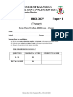 Biology Pp1 QP