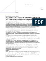 Decret 2018 Relatif Au Stage École