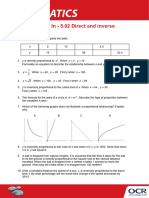 5.02 Direct and Inverse Proportion (H)