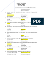 Current Affairs - 6 To 8 (Half Yearly Exam)