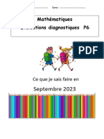 Évaluations Diagnostiques de Rentrée en Mathématiques P5 P6 Maro