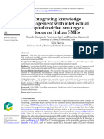 Integrating Knowledge Management With Intellectual Capital To Drive Strategy: A Focus On Italian Smes