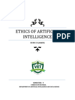 Ethics of Artificial Intelligence: Iii BSC Cs (Ai&Ds)