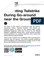 Preventing Tailstrike During Go Around Near The Ground