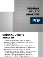 Ordinal Utility Analysis 3