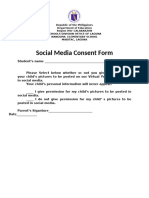 Social Media Consent Form