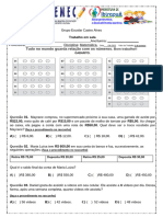 Trabalho de Matemática 4 e 5 Anos Com Gabarito.