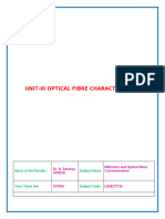 Unit-3 Optical Fibre Characteristics