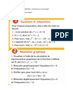 1 - CHAPITRE A1 - Polynomes Du Second Degré - 1ières SPE MATHS