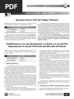 D.S. 133-2013-EF Nuevo TUO Codigo Tributario Aprobado