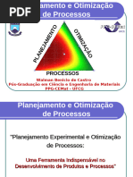 Planejamento e Otimização de Experimentos - Introdução - AMPB