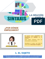 Sintaxis. La Oración Simple