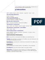 Food & Drug Interactions