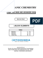 S-Block Elements Sheet - JEE - PS Sir PDF