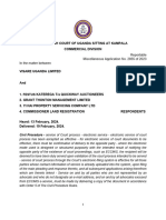 Visare Uganda Limited V Katerega Others (Miscellaneous Application 2855 of 2023) 2024 UGCommC 38 (19 February 2024) 2