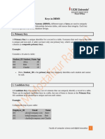 Keys in DBMS