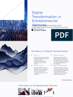 Digital Transformation in Entrepreneurial Ventures