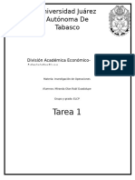 Tarea 1 Investigacion de Operaciones