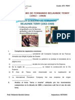 FICHA de HISTORIA 6TO PRIM - Primer Gobierno de Belaunde Terry