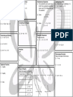 H Algebra Revision Mat