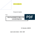 TD Management Des Coûts Logistiques ENCGC 2024