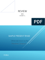 Simple Present REVIEW