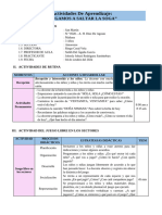 Actividad de Aprendizaje - JUGAMOS A SALTAR LA SOGA"