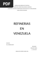 Refinerias en Venezuela