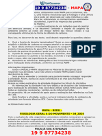 Considerando o Excerto Acima, Utilizaremos Este MAPA para Contarmos, Aos Nossos Futuros Estudantes, Uma História Mostrando Que A Fisiolog