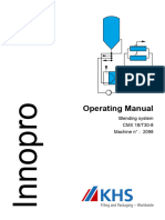 Blending System - Operating Manual