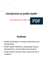 SPH - Introduction To Public Health