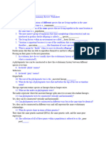 Evolution Speciation and Taxonomy Review Worksheet