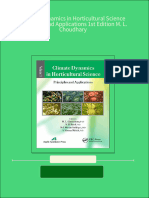 Climate Dynamics in Horticultural Science Principles and Applications 1st Edition M. L. Choudhary Download PDF