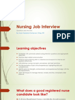 Basic Nursing Job Interview 2024