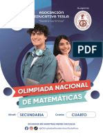 OLIMPIADAS DE MATEMATICAS - 4to de Secundaria