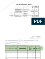 Annexes B F - SBI Recording - Reporting Forms